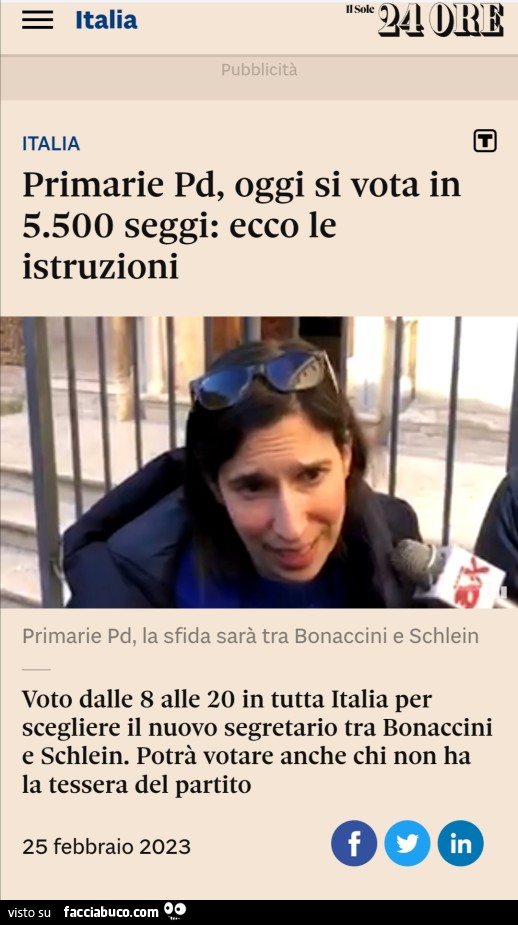 Istruzioni Voto Primarie Pd Facciabuco