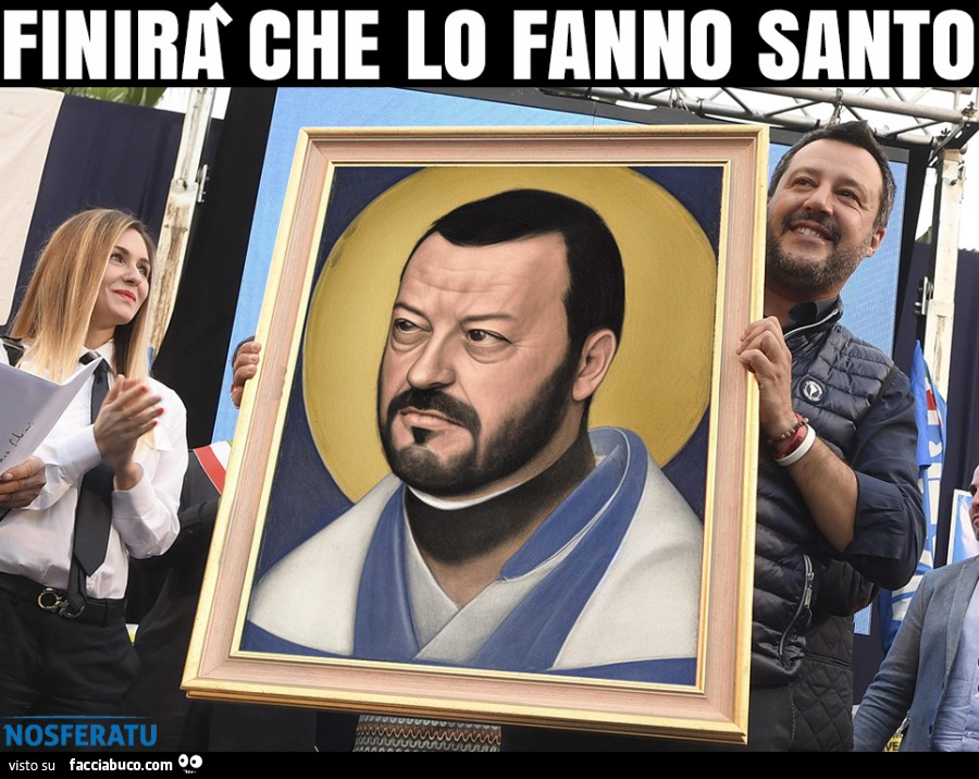 Salvini Come Don Matteo Facciabuco