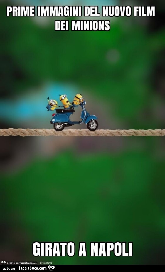 Prime immagini del nuovo film dei minions girato a napoli