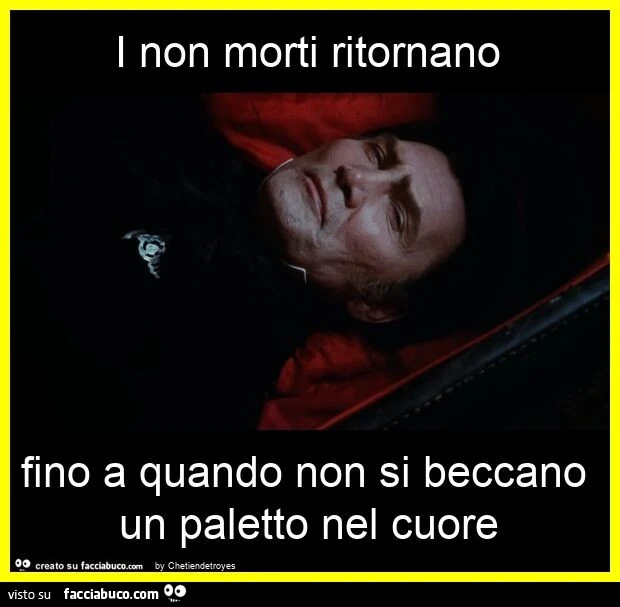 I non morti ritornano fino a quando non si beccano un paletto nel cuore