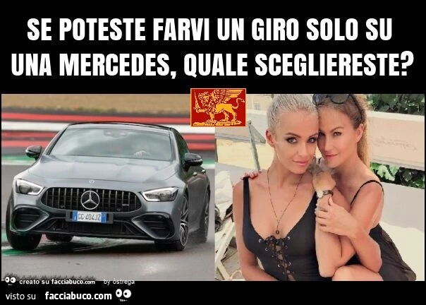 Se poteste farvi un giro solo su una mercedes, quale scegliereste?