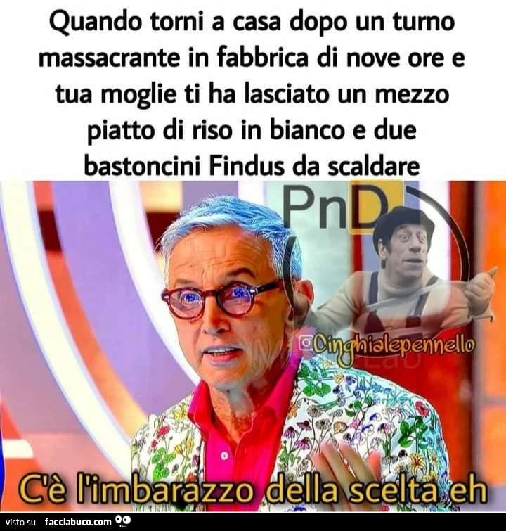 Quando torni a casa dopo un turno massacrante in fabbrica di nove ore