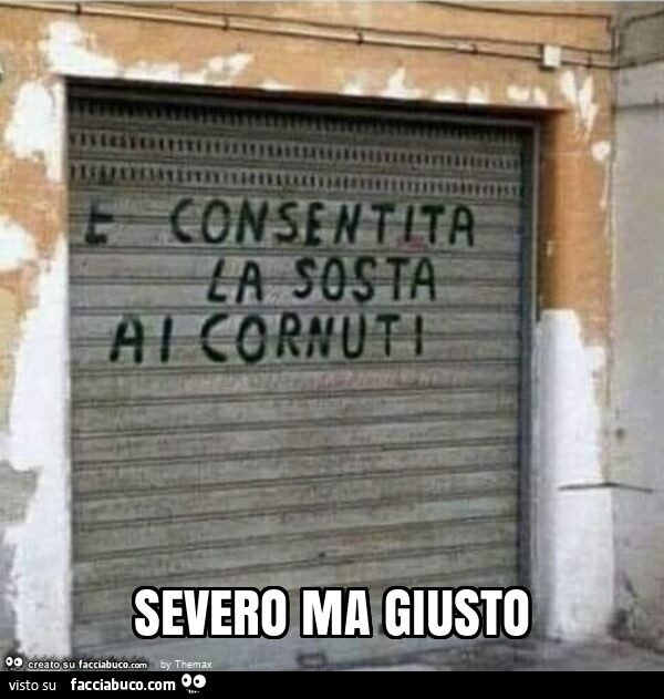 Severo ma giusto