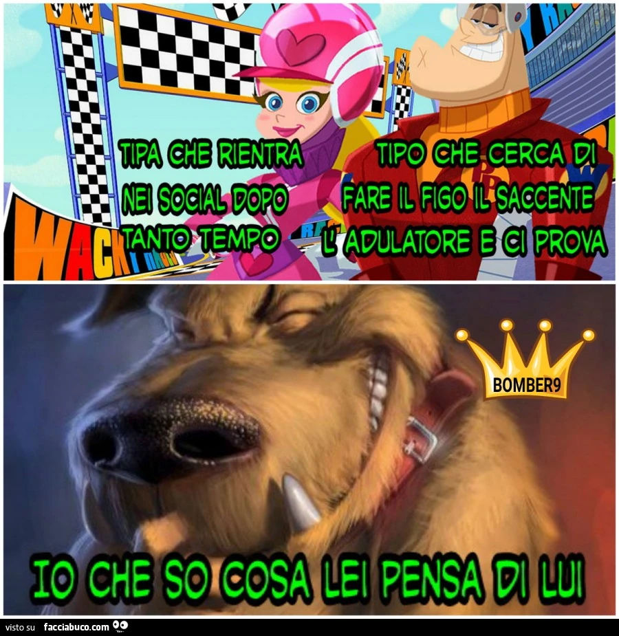 Tipa che rientra nei social dopo tanto tempo tipo che cerca di fare il figo saccente