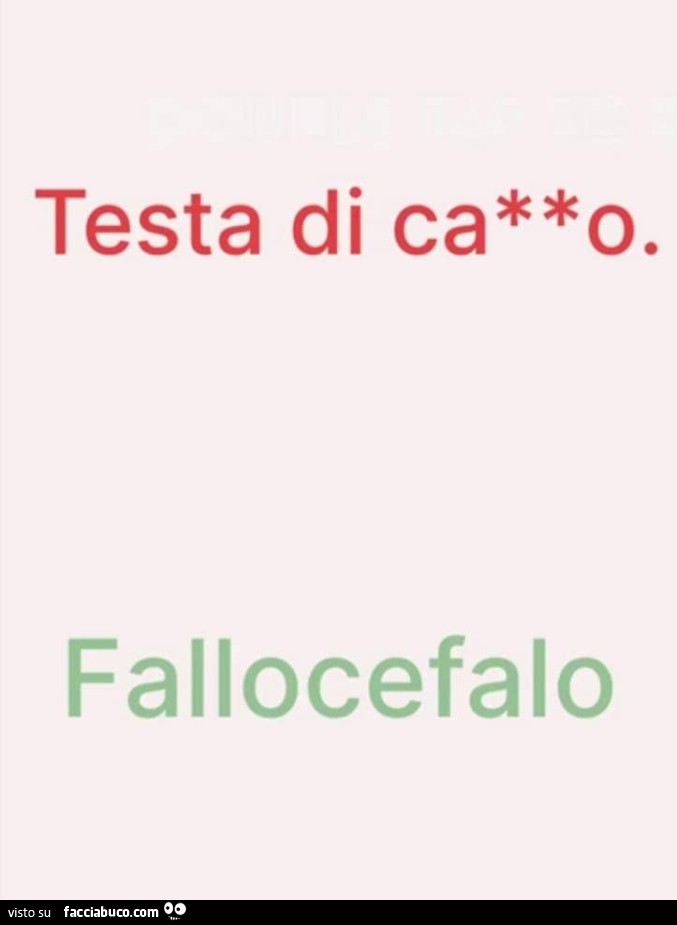 Testa di caxxo fallocefalo