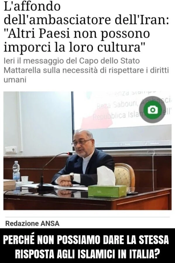 PerchÉ non possiamo dare la stessa risposta agli islamici in italia?