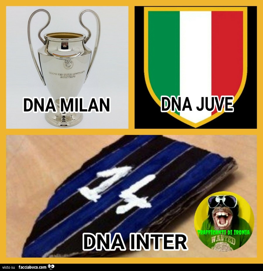 DNA Milan DNA Juve dna inter