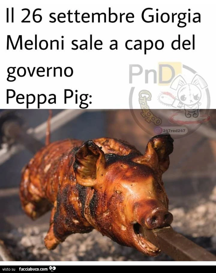 Il 26 settembre Giorgia me loni sale a capo del governo