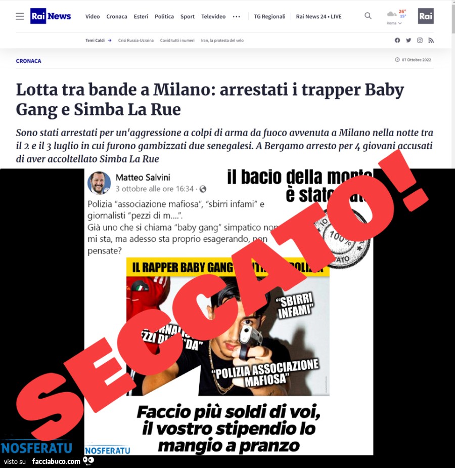Salvini fa arrestare Baby Gang