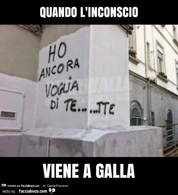 Quando l'inconscio viene a galla