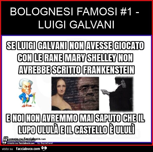 Bolognesi famosi #1 - Luigi Galvani. Se Luigi Galvani non avesse giocato con le rane