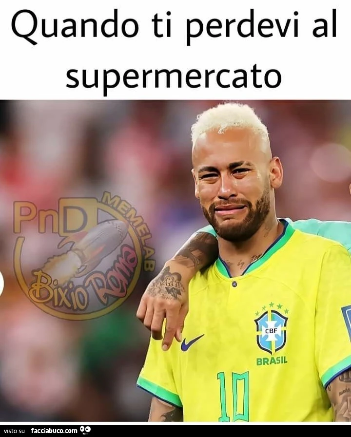 Quando ti perdevi al supermercato