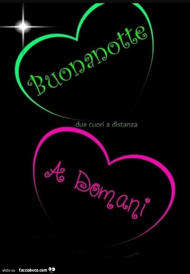 Buonanotte a domani