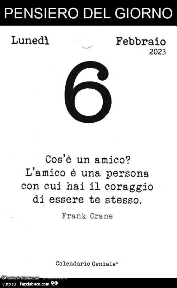 Cos'è un amico? L'amico è una persona con cui hai il coraggio di essere te stesso