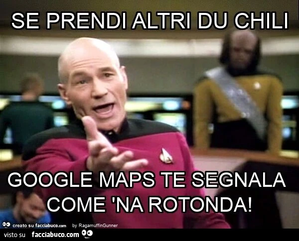 Se prendi altri du chili google maps te segnala come 'na rotonda