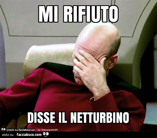 Mi rifiuto disse il netturbino