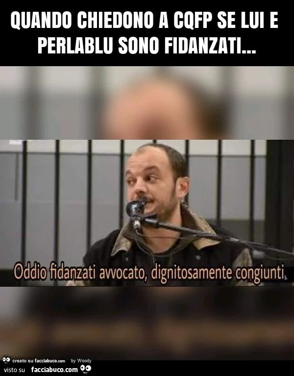 Quando chiedono a cqfp se lui e perlablu sono fidanzati
