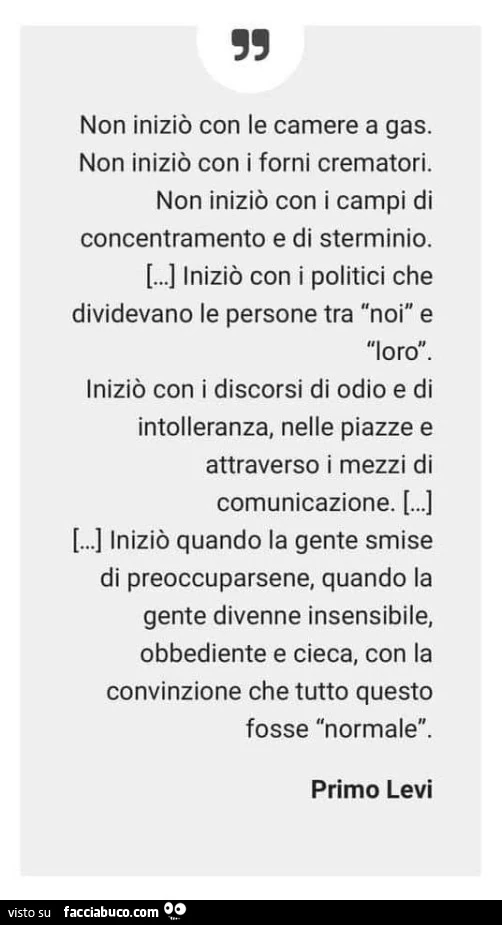 Non Iniziò con le camere a gas