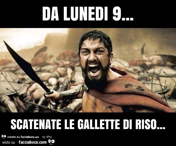 Da lunedi 9&hellip; scatenate le gallette di riso