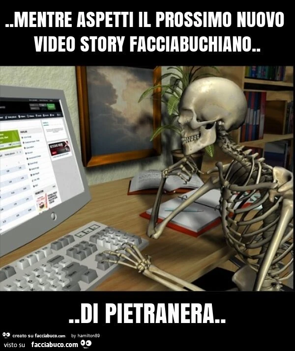 Mentre aspetti il prossimo nuovo video story facciabuchiano&hellip; di pietranera