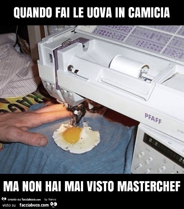 Quando fai le uova in camicia ma non hai mai visto masterchef