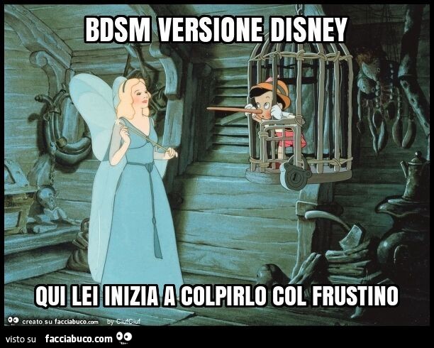 Bdsm versione disney qui lei inizia a colpirlo col frustino