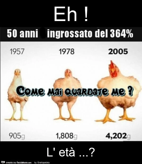 Eh! L' età&hellip; ?