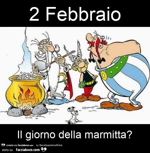 2 febbraio il giorno della marmitta?