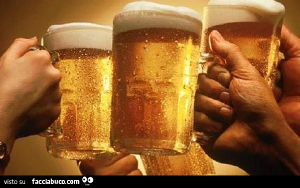 Brindisi con birre