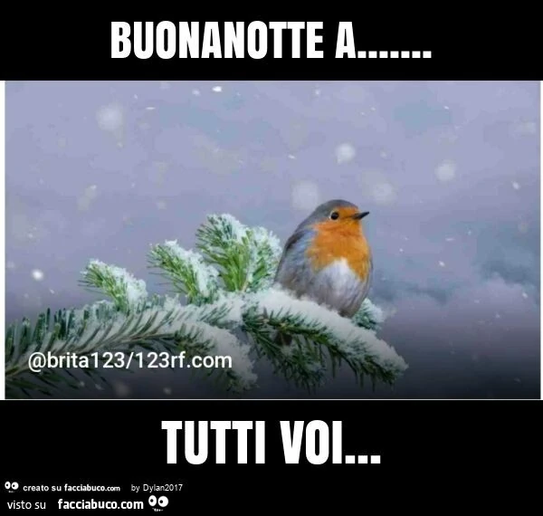 Buonanotte a&hellip; tutti voi