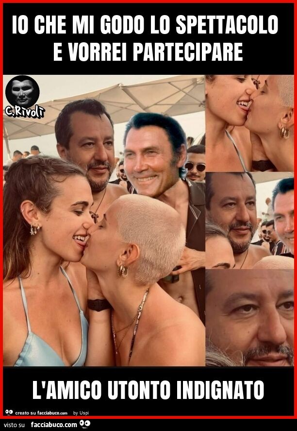 Io che mi godo lo spettacolo e vorrei partecipare l'amico utonto indignato