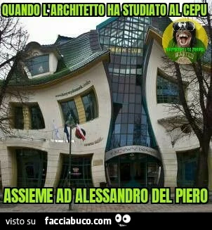 Quando l'architetto ha studiato al cepu assieme ad Alessandro del Piero