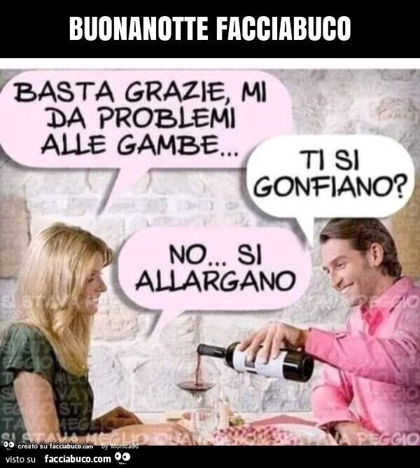 Buonanotte facciabuco