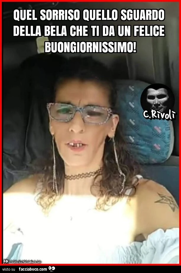 Quel sorriso quello sguardo della bela che ti da un felice buongiornissimo