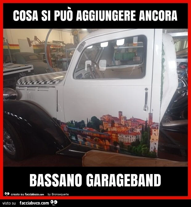 Cosa si può aggiungere ancora bassano garageband