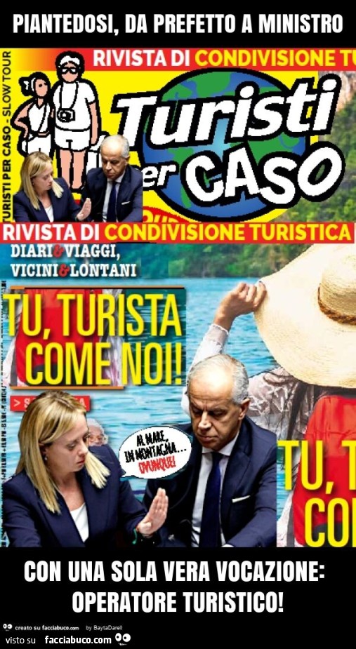 Piantedosi, da prefetto a ministro con una sola vera vocazione: operatore turistico