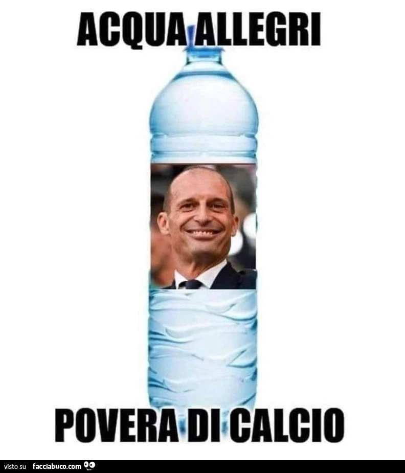 Acqua Allegri povera, di calcio