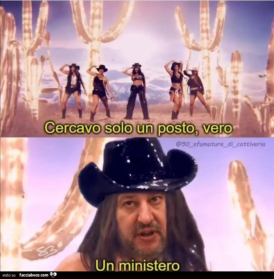 Cercavo solo un posto vero nun ministero Matteo Salvini