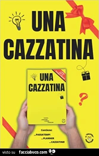 AVANZI #2. Una cazzatina