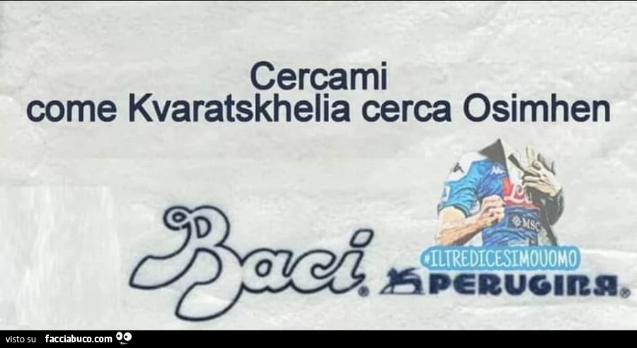 Cercami come kvaratskhelia cerca Osimhen