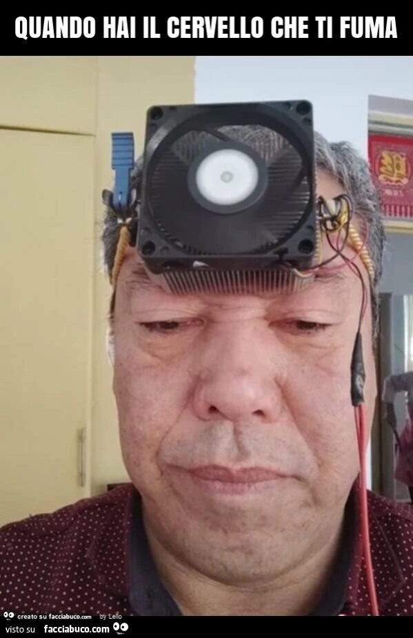 Quando hai il cervello che ti fuma