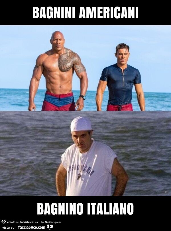 Bagnini americani bagnino italiano