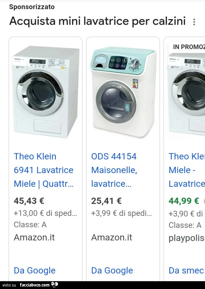 Acquista mini lavatrice per calzini