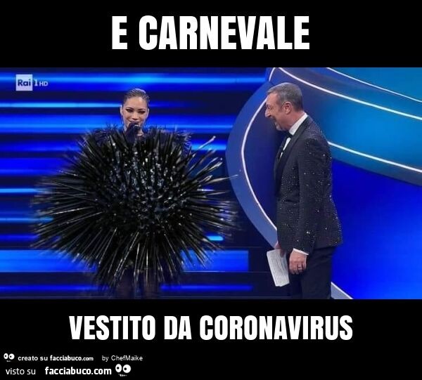 E carnevale vestito da coronavirus