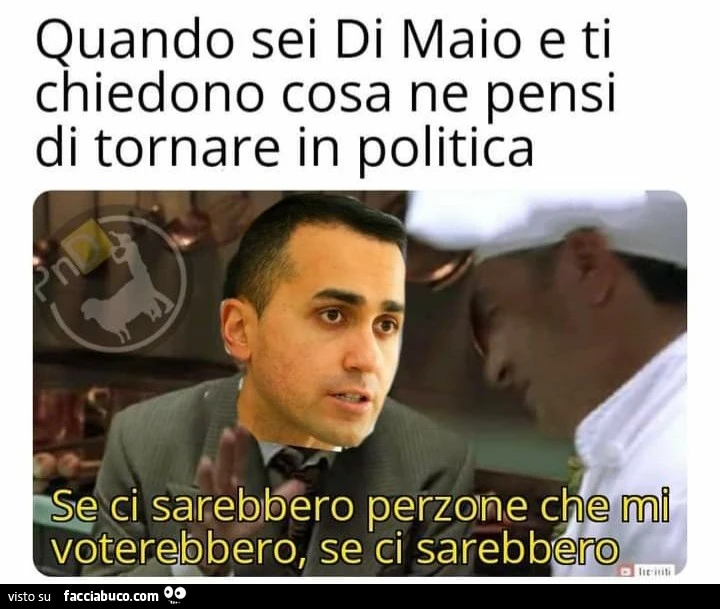 Quando sei Di Maio e ti chiedono cosa ne pensi