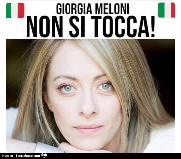 Giorgia Meloni e la. Masturbazione