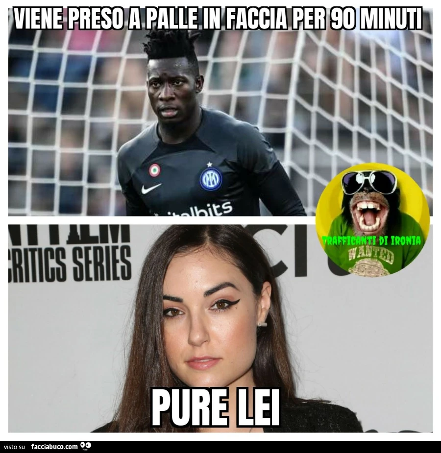 Viene preso a palle in faccia per 90 minuti pure lei
