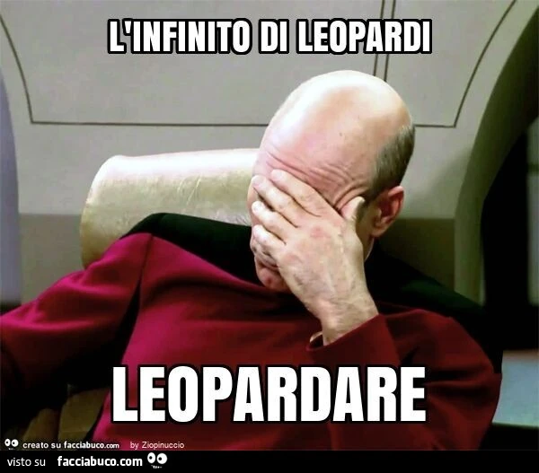 L'infinito di leopardi leopardare