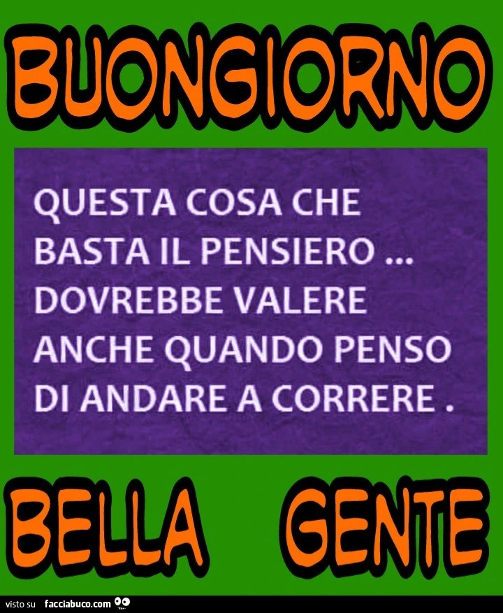 Questa cosa che basta il pensiero dovrebbe valere