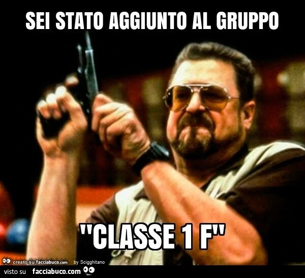 Sei stato aggiunto al gruppo "classe 1 f"
